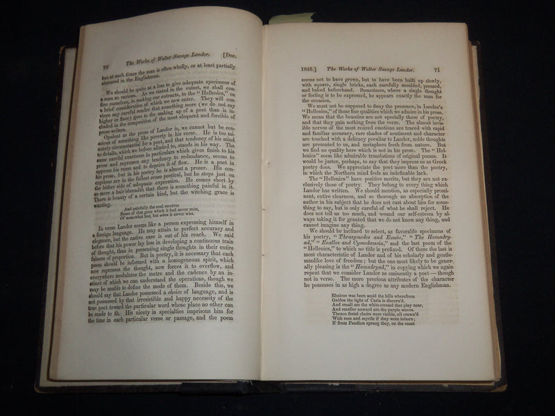 1849 THE MASSACHUSETTS QUARTERLY REVIEW BOUND VOLUME NO. 2 - KD 5633C
