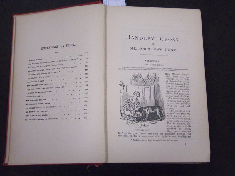 1854 HANDLEY CROSS OR MR. JORROCKS'S HUNT BOOK BY JOHN LEECH - KD 5792