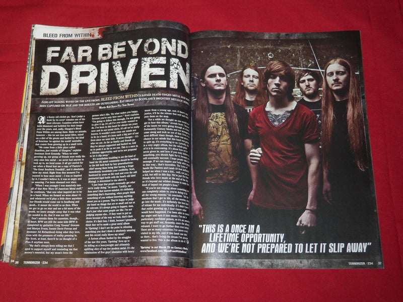2013 APRIL TERRORIZER MAGAZINE ISSUE NO. 234 - CATHEDRAL THE FINAL RIDE - RC 295