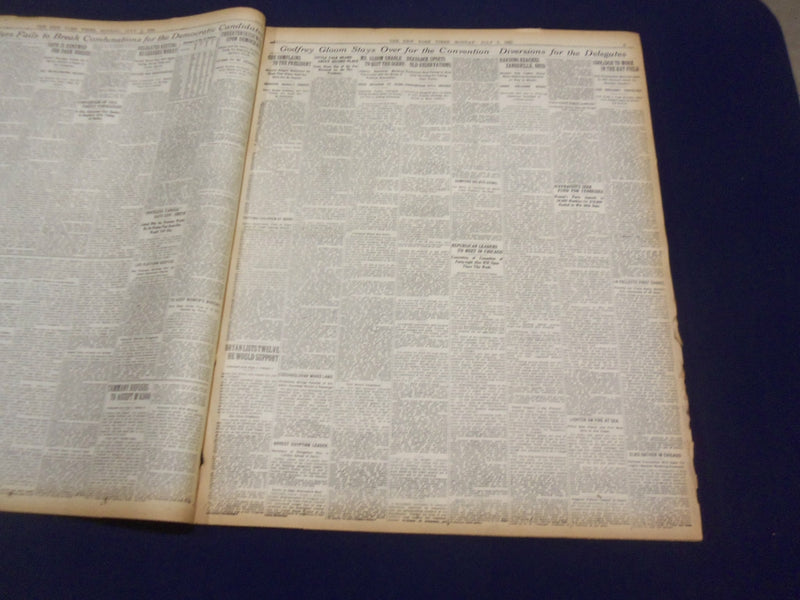 1920 JULY 5 NEW YORK TIMES - CONVENTION DEADLOCKED - NT 9321