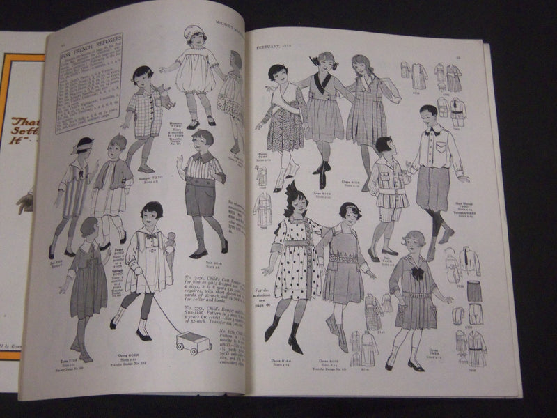 1918 FEBRUARY MCCALL'S MAGAZINE - FASHION ILLUSTRATIONS - ST 164