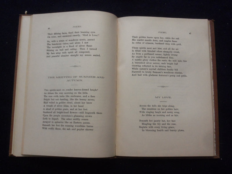 1885 POEMS HARDCOVER BOOK BY J.D. STEELL - KD 8452