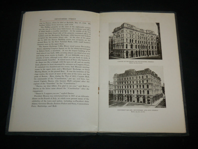 1912 DEVONSHIRE STREET 1630-1912 BOSTON PROGRAM BY PERRY WALTON - PHOTOS- J 6596