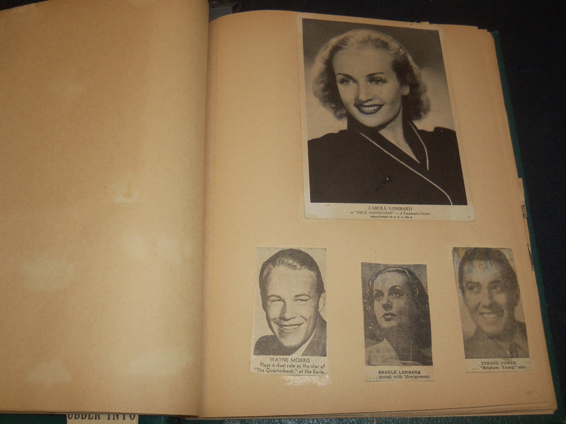HOLLYWOOD MOVIE STAR SCRAPBOOK - TRACY - LOMBARD - GREAT PHOTOS - 7A