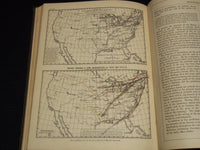 1884 EDWIN HOUSTON'S ELEMENTS OF PHYSICAL GEOGRAPHY - COLOR MAPS - KD 7979