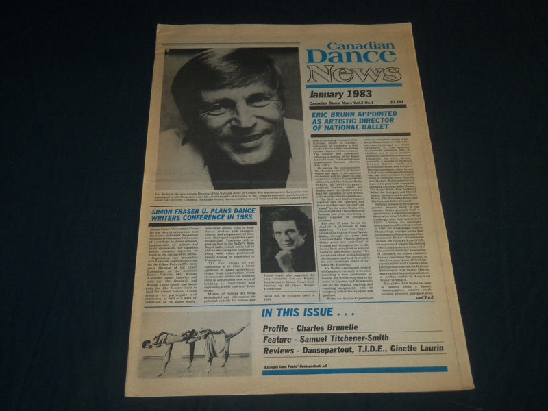 1980-1983 CANADIAN DANCE NEWS NEWSPAPER LOT OF 25 - BALLET - PHOTOS - NP 4254