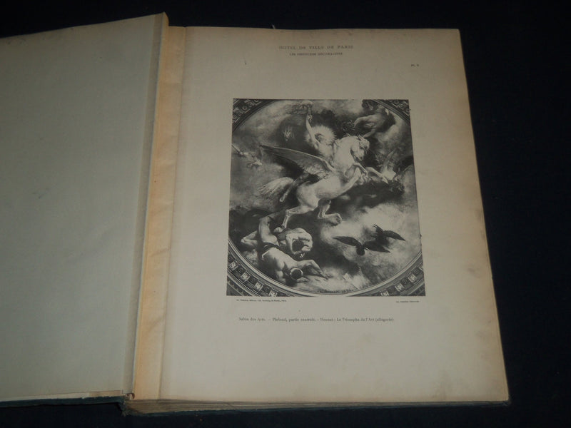 1800'S HOTEL DE VILLE DE PARIS LES PEINTURES DECORATIVES VOLUME 1 & 2 - Z 168