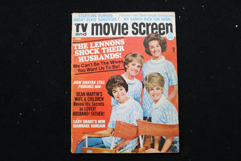 1968 JUNE TV AND MOVIE SCREEN MAGAZINE - THE LENNON SISTERS COVER - E 25741