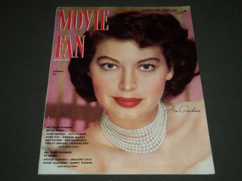 1951 JANUARY MOVIE FAN MAGAZINE - AVA GARDNER COVER - ST 4852