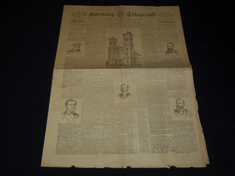 1891 APRIL 15 MORNING TELEGRAPH NEWSPAPER - LINCOLN'S DEATH 26TH ANNIV- NP 2152C