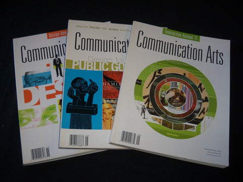 2004-2005 COMMUNICATION ARTS MAGAZINE LOT OF 3 - GREAT COVERS - O 3164