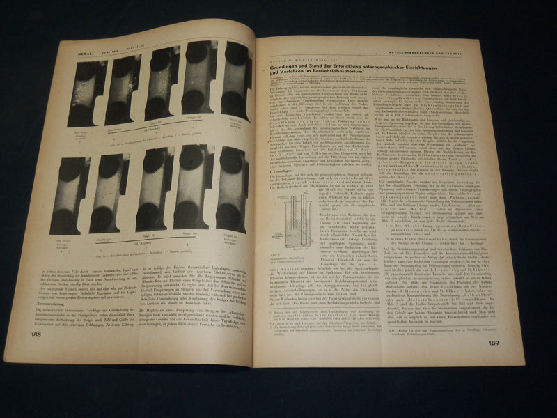 1947-1949 METALL - VERLAG GERMAN MAGAZINES LOT OF 8 ISSUES - WR 464A