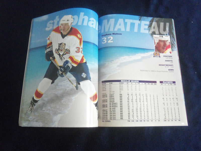 2002-2003 FLORIDA PANTHERS YEARBOOK - ST 7139