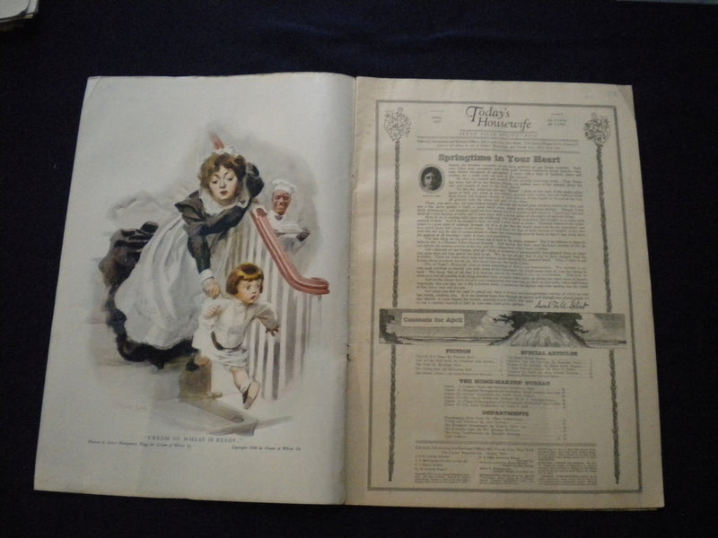 1917 APRIL TODAY'S MAGAZINE - ILLUSTRATED COVER, STORIES & ADS - B 2875W