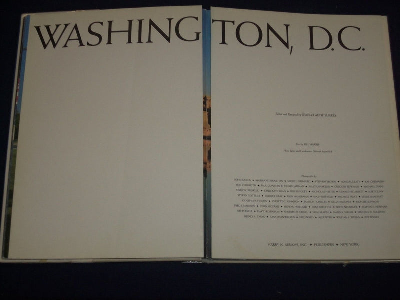 1982 WASHINGTON D. C. HARDCOVER BOOK BY J. C. SUARES- KD 2810