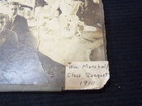 1910 WM. MARSHALL CLASS BANQUET MOUNTED PHOTO - 14 1/2x11 - #174