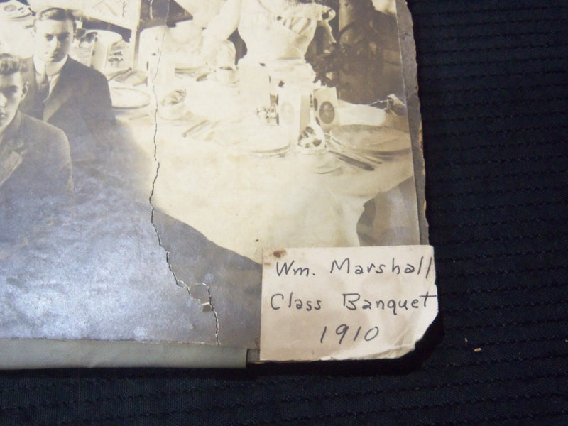 1910 WM. MARSHALL CLASS BANQUET MOUNTED PHOTO - 14 1/2x11 - #174