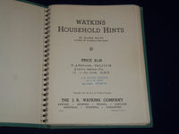 1941 WATKINS HOUSEHOLD HINTS BOOK BY ELAINE ALLEN - PRODUCT REVIEWS - KD 2370