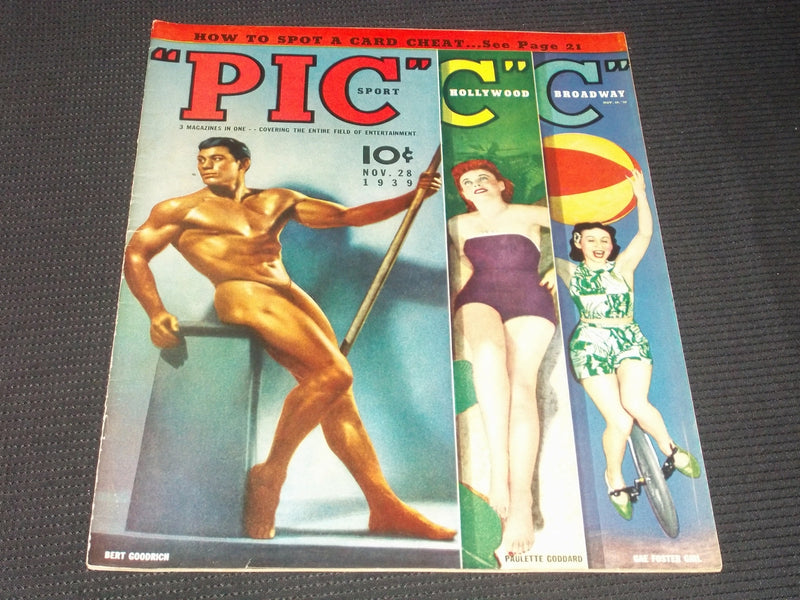 1939 NOVEMBER 28 PIC MAGAZINE - GOODRICH GODDARD COVER - E 5042