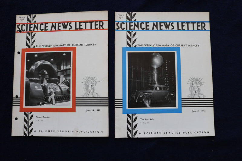1941 SCIENCE NEWS LETTER - LOT OF 27 - O 3422