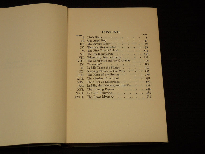 1913 LADDIE A TRUE BLUE STORM HARDCOVER BOOK BY PORTER - KD 7924