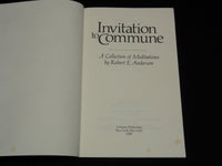 1980 INVITATION TO COMMONE BOOK SIGNED BY ROBERT ANDERSON - KD 7724