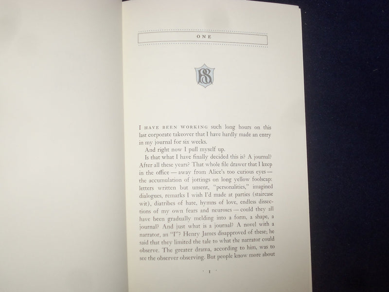 1986 DIARY OF A YUPPIE HARDCOVER BOOK-L. AUCHINCLOSS-SIGNED 1ST EDITION- KD 8984