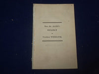 1817 HON. MR. ALLEN'S EULOGY ON PRES. JOHN WHEELOCK - DARTMOUTH COLLEGE - J 4704