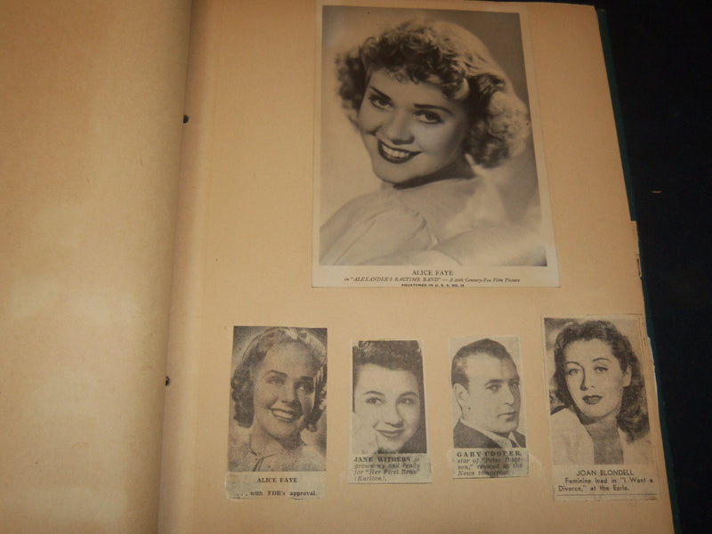 HOLLYWOOD MOVIE STAR SCRAPBOOK - TRACY - LOMBARD - GREAT PHOTOS - 7A