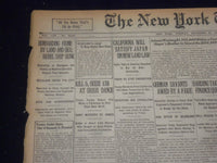 1920 DECEMBER 28 NEW YORK TIMES - BOMBARDING FIUME BY LAND AND SEA - NT 8490