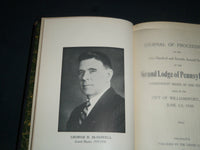 1929-1933 GRAND LODGE OF PENNSYLVANIA PROCEEDINGS BOUND VOLUME LOT OF 5- KD 1113