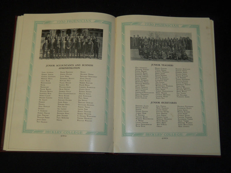 1930 THE PHOENICIAN BECKLEY COLLEGE YEARBOOK - HARRISBURG PENNSYLVANIA - YB 1878