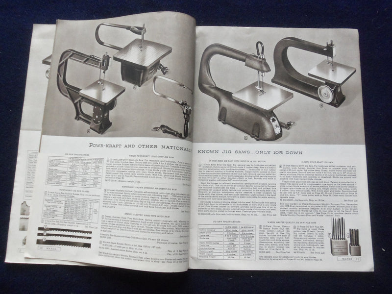 1949-1950 MONTGOMERY WARD POWR-KRAFT POWER TOOL AND WELDING CATALOG - J 8483