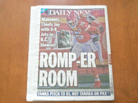 2020 NOVEMBER 2 NEW YORK DAILY NEWS NEWSPAPER- K.C. CHIEFS DEFEAT N.Y. JETS 35-9