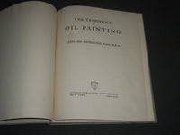 1950'S THE TECHNIQUE OF OIL PAINTING BY LEONARD RICHMOND BOOK - I 1000
