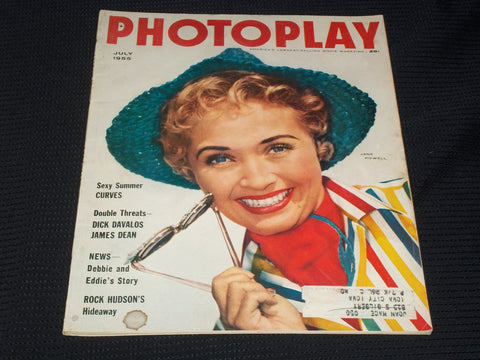 1955 JULY PHOTOPLAY MAGAZINE - JANE POWELL FRONT COVER - E 5375