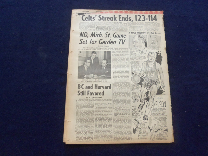 1965 NOV 13 BOSTON RECORD AMERICAN NEWSPAPER-200 PRISON CONVICTS STRIKE -NP 6310