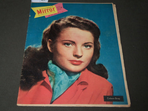 1948 MAY 23 NY SUNDAY MIRROR MAGAZINE SECTION - COLEEN GRAY COVER - J 2895