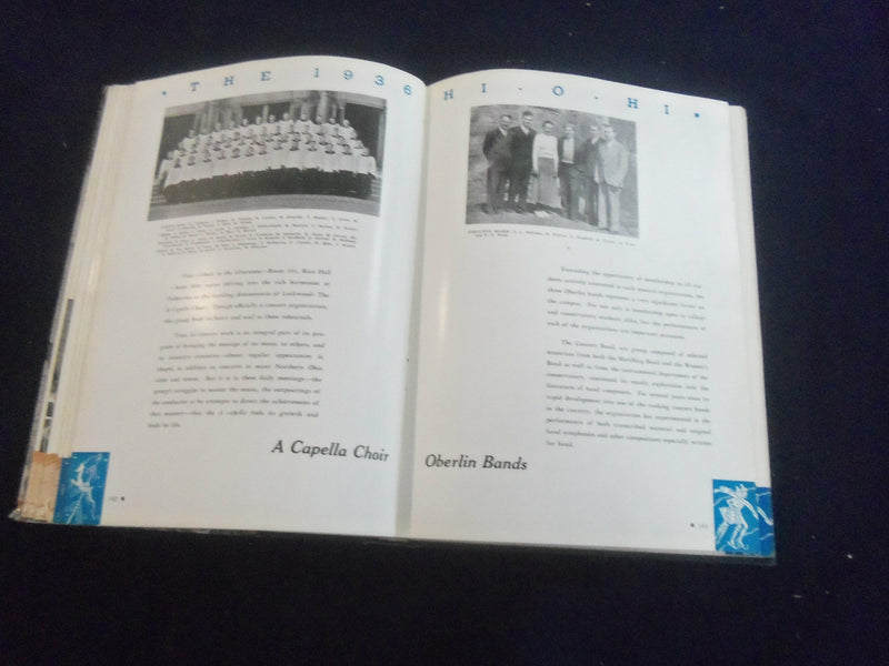 1936 THE HIOHI OBERLIN COLLEGE YEARBOOK - OBERLIN, OHIO - YB 2810