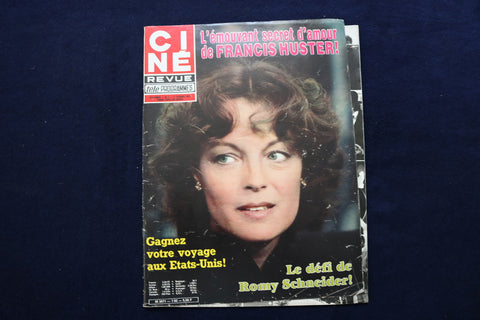 1982 FEBRUARY 11 CINE REVUE MAGAZINE - ROMY SCHNEIDER COVER - E 22095