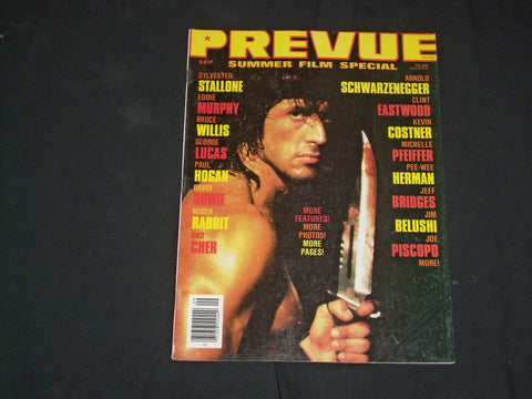 1988 JULY/SEPTEMBER PREVUE MAGAZINE - SYLVESTER STALLONE COVER - CW 377
