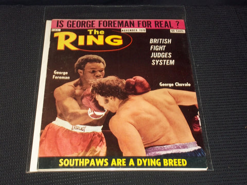 1970 NOVEMBER THE RING MAGAZINE - FORMAN CHUVALO FRONT COVER - E 3957