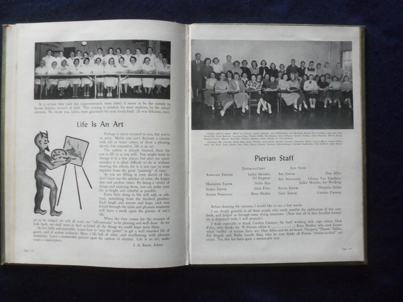 1950 PIERIAN RICHMOND HIGH SCHOOL YEARBOOK - RICHMOND, INDIANA - YB 1926M