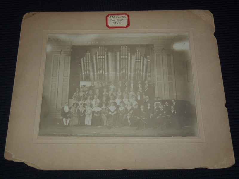 1898 OLD FOLKS CONCERT MOUNTED PHOTO - 10x12 - #184