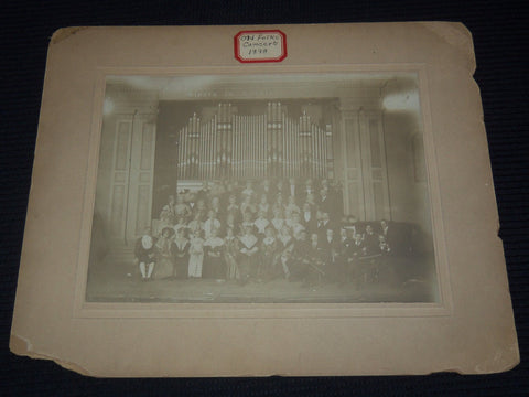 1898 OLD FOLKS CONCERT MOUNTED PHOTO - 10x12 - #184