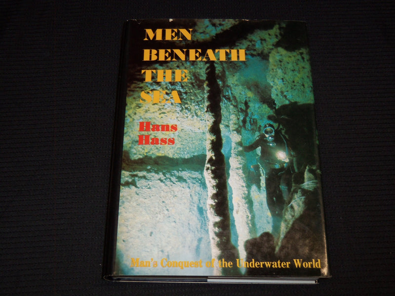 1975 MEN BENEATH THE SEA HARDCOVER BOOK BY HANS HASS - KD 7746