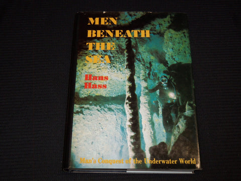 1975 MEN BENEATH THE SEA HARDCOVER BOOK BY HANS HASS - KD 7746