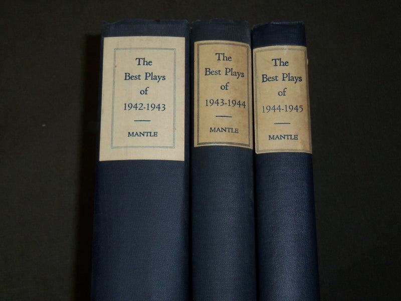 1942-1945 THE BEST PLAYS OF BURNS MANTLE BOOK LOT OF 3 - KD 2266