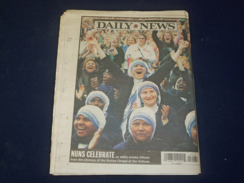 2005 APRIL 20 NEW YORK DAILY NEWS NEWSPAPER-CHURCH ELECTS POPE BENEDICT- NP 4197