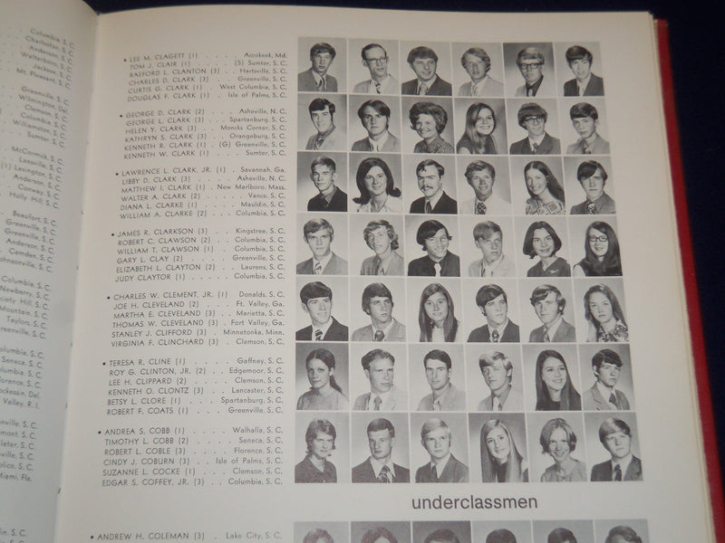 1972 TAPS CLEMSON UNIVERSITY YEARBOOK VOLUME 62 - SOUTH CAROLINA - YB 739